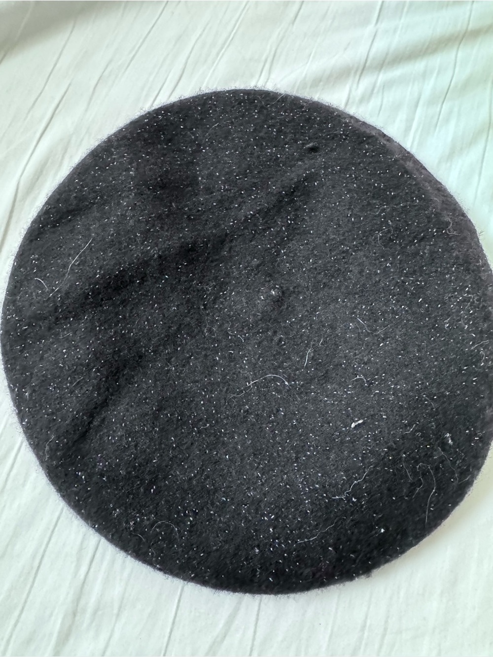 Betmar New York Metallic Black Wool Beret Hat Style B032H